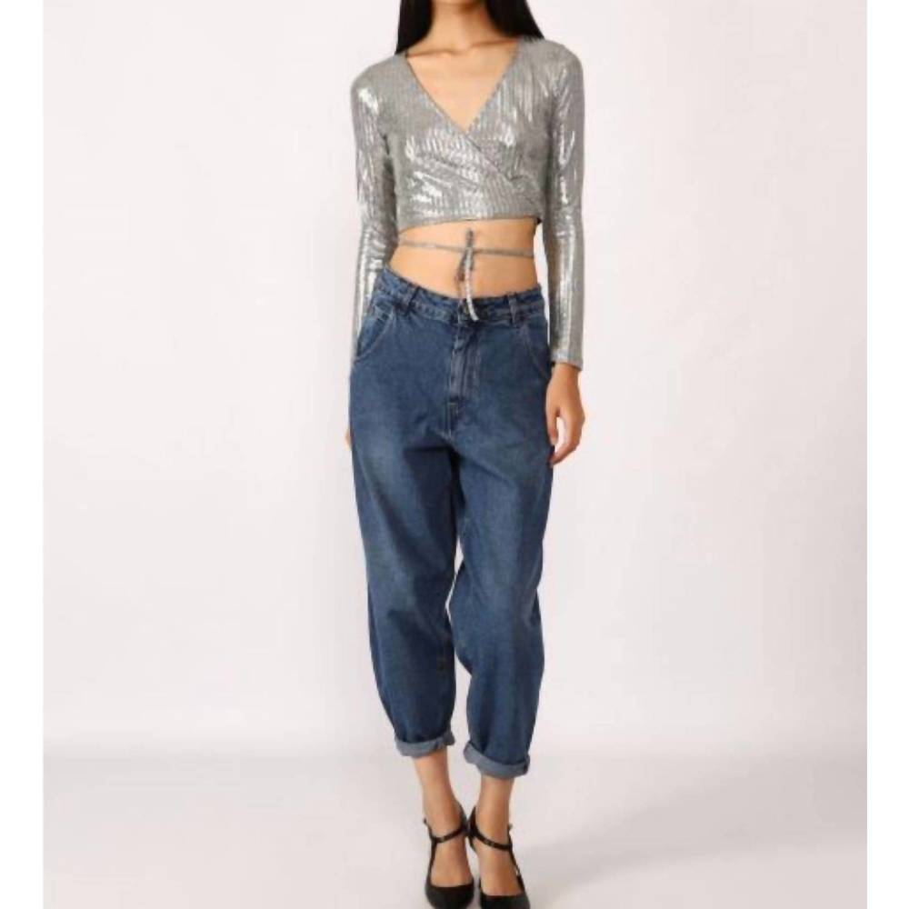NEW DIXIE quinn baggy jeans in dark wash